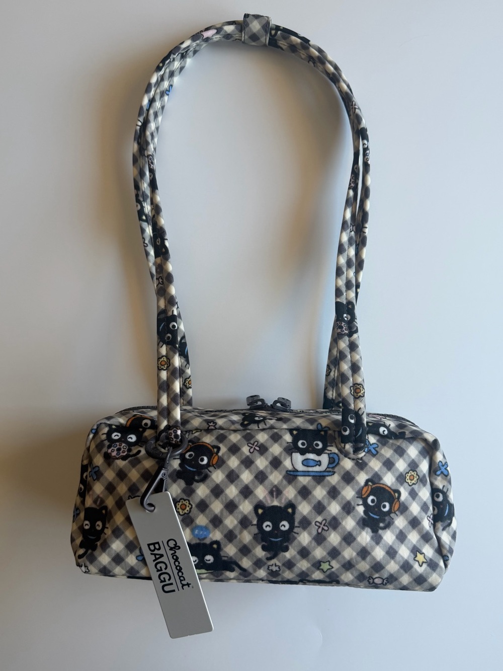 NWT BAGGU Chococat Small Nylon Bowler Bag